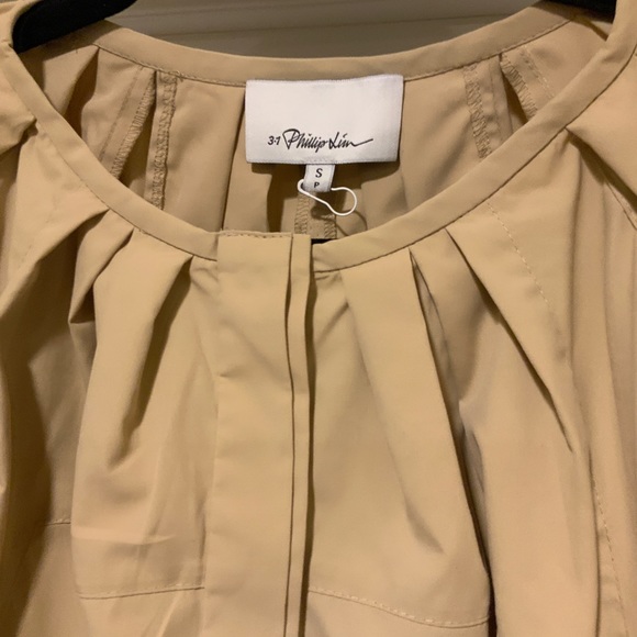 Phillip Lim Puffed-Sleeve Crewneck Blouse - Picture 7 of 10